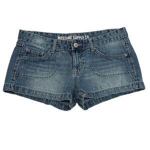 Y2K Low Rise Shortie Jean Shorts Mossimo Supply 2.5” Inseam Size 11